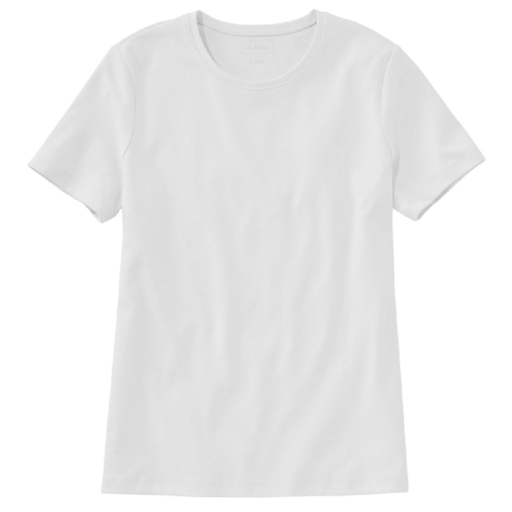 💥2/$20!! L.L. Bean | White Crewneck Tee | Large Petite